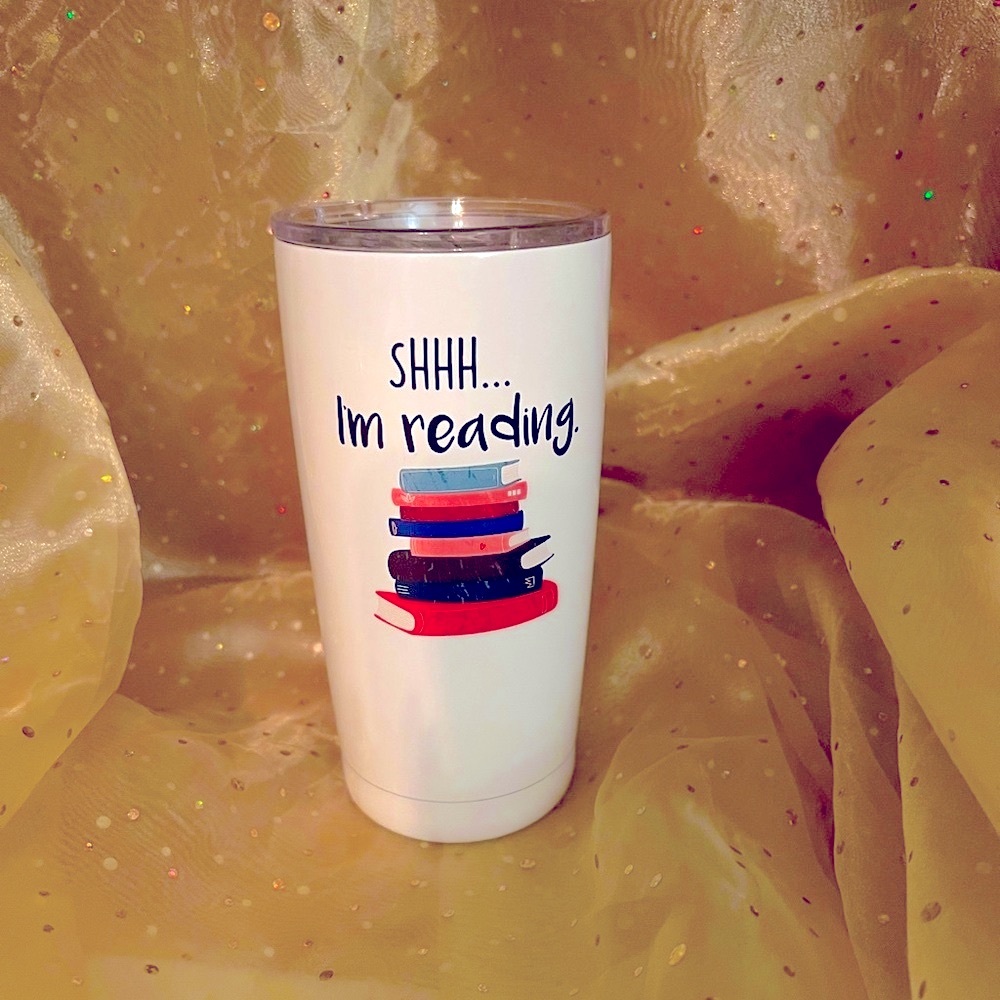 NEW: Thermos Insulated Cup for Cold & Hot Liquids Shhh I’m Reading